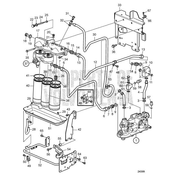 Volvo Penta Qualifies for Free Shipping Volvo Penta Diesel Oil Pipe #3836300