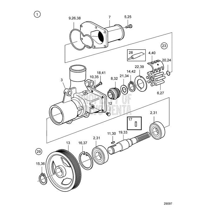 Volvo Penta Qualifies for Free Shipping Volvo Penta Diesel Sea Water Pump #21560034