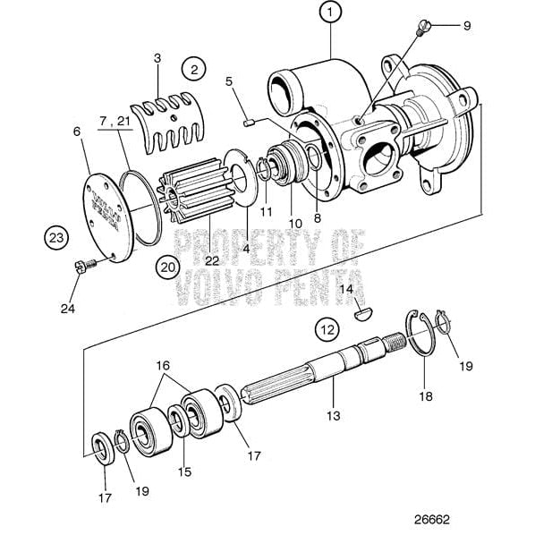 Volvo Penta Qualifies for Free Shipping Volvo Penta Diesel Sea Water Pump #3830699