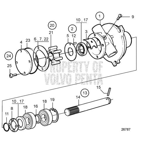 Volvo Penta Qualifies for Free Shipping Volvo Penta Diesel Sea Water Pump #858150