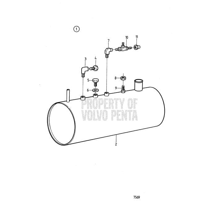 Volvo Penta Qualifies for Free Shipping Volvo Penta Elbow Nipple #16218