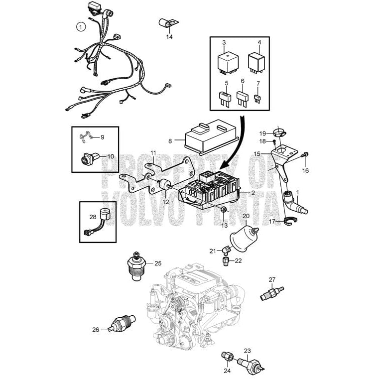 Volvo Penta Qualifies for Free Shipping Volvo Penta Engine Wiring Harness #3818276