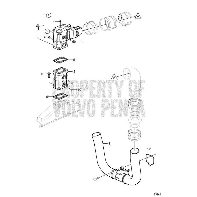 Volvo Penta Qualifies for Free Shipping Volvo Penta Exhaust Pipe #3841317