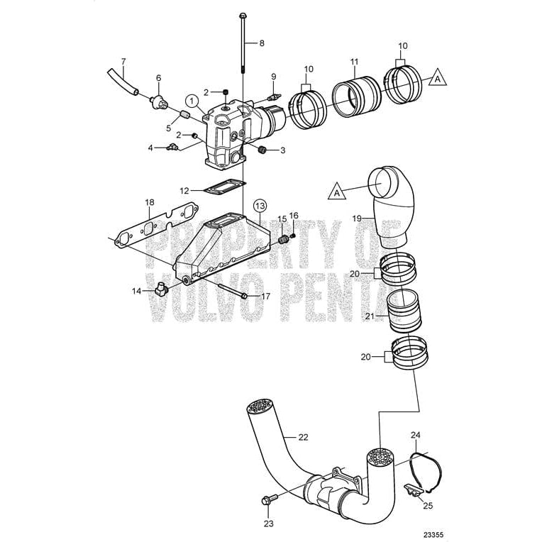 Volvo Penta Qualifies for Free Shipping Volvo Penta Exhaust Pipe #3888684