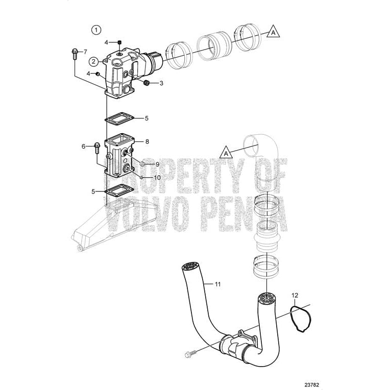 Volvo Penta Qualifies for Free Shipping Volvo Penta Exhaust Pipe #3888687