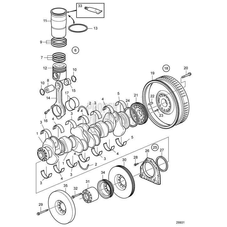 Volvo Penta Qualifies for Free Shipping Volvo Penta Flange Screw #984736