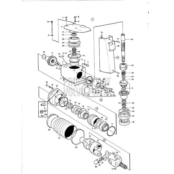 Volvo Penta Not Qualified for Free Shipping Volvo Penta Gear Upper Unit 270 280 290 DP #854314