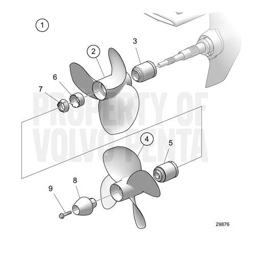 Volvo Penta Qualifies for Free Shipping Volvo Penta H Hub Small Bore #22754757
