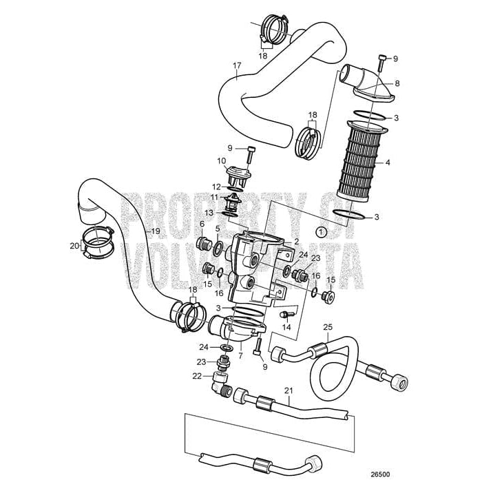 Volvo Penta Qualifies for Free Shipping Volvo Penta Hose #23001231