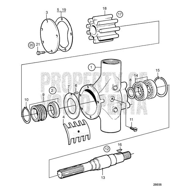 Volvo Penta Qualifies for Free Shipping Volvo Penta Impeller Kit #21951364