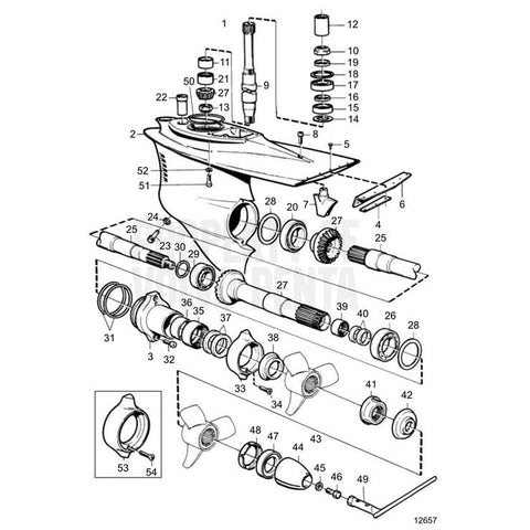 Volvo Penta Truck Freight - Not Qualified for Free Shipping Volvo Penta Lower Gear Unit #872766