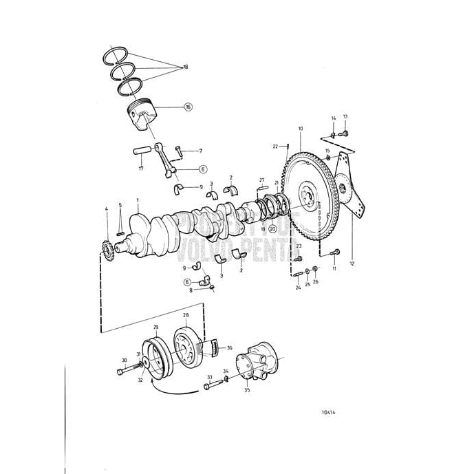 Volvo Penta Qualifies for Free Shipping Volvo Penta Main Bearing #3853215
