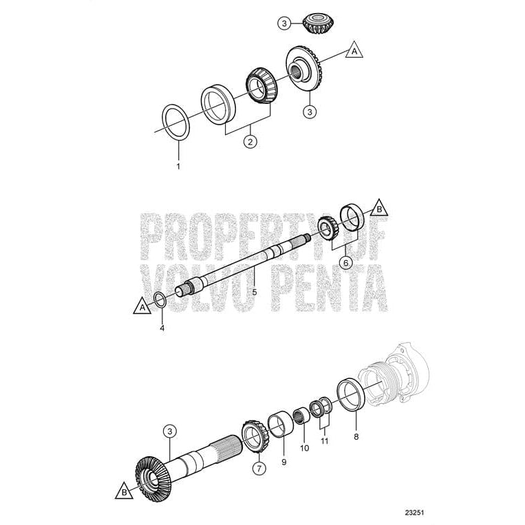 Volvo Penta 3841869 Prop Shafts First Choice