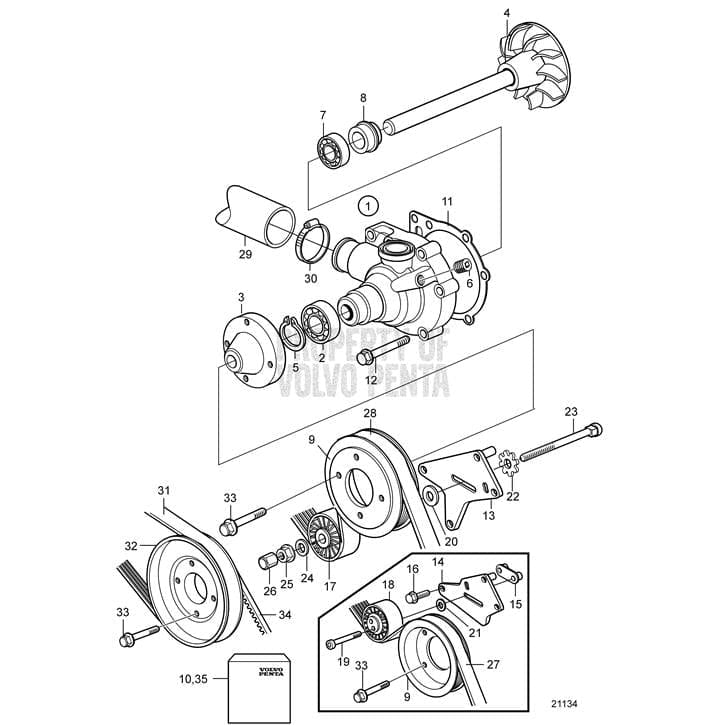 Volvo Penta Qualifies for Free Shipping Volvo Penta Pulley #3588385