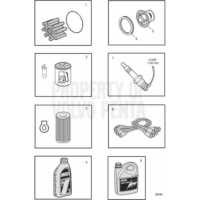 Volvo Penta Qualifies for Free Shipping Volvo Penta Spark Plug Kit #22431178