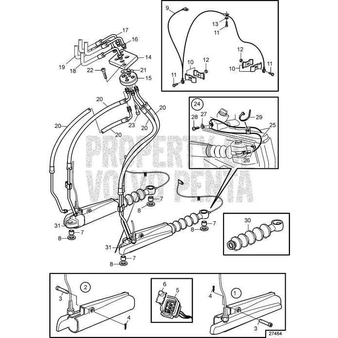 Volvo Penta Qualifies for Free Shipping Volvo Penta Steering Cylinder #22452003