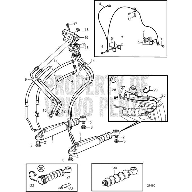 Volvo Penta Qualifies for Free Shipping Volvo Penta Steering Cylinder #22452005