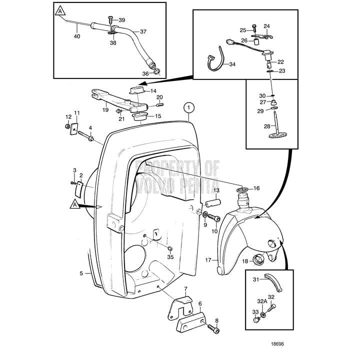 Volvo Penta Qualifies for Free Shipping Volvo Penta Steering Fork #3857147