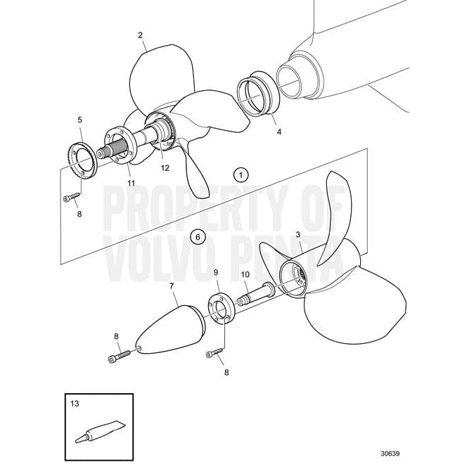 Volvo Penta Not Qualified for Free Shipping Volvo Penta T4 Duoprop Set #23442954