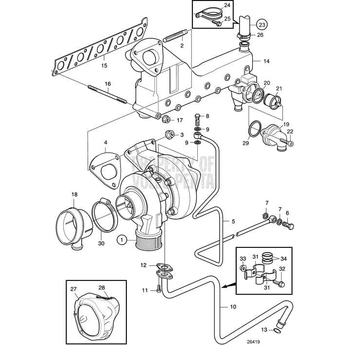 Volvo Penta Qualifies for Free Shipping Volvo Penta Thermostat #3840816