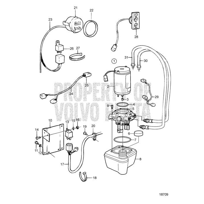 Volvo Penta Qualifies for Free Shipping Volvo Penta Tilt Trim Motor to Pump Connector #3861577