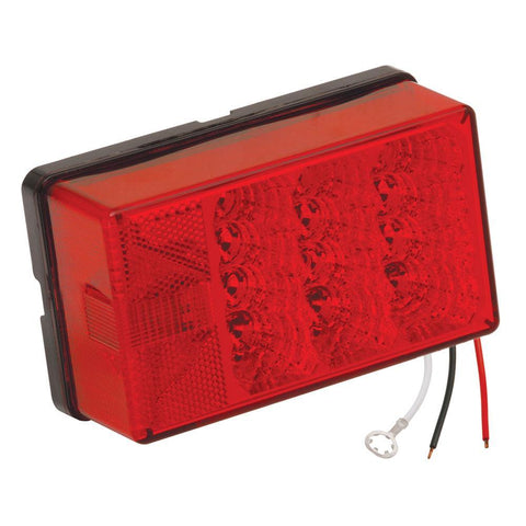 Wesbar Qualifies for Free Shipping Wesbar 4" x 6" Waterproof LED 8-Function Tail Light Left 80" #407555