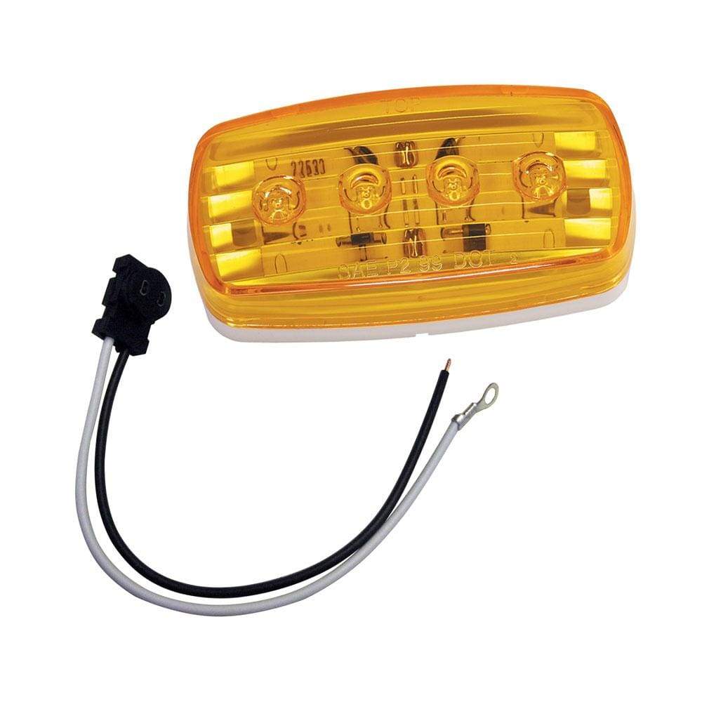 Wesbar Qualifies for Free Shipping Wesbar LED Clearance/Side Marker Light Amber #58 w/Pigtail #401585KIT
