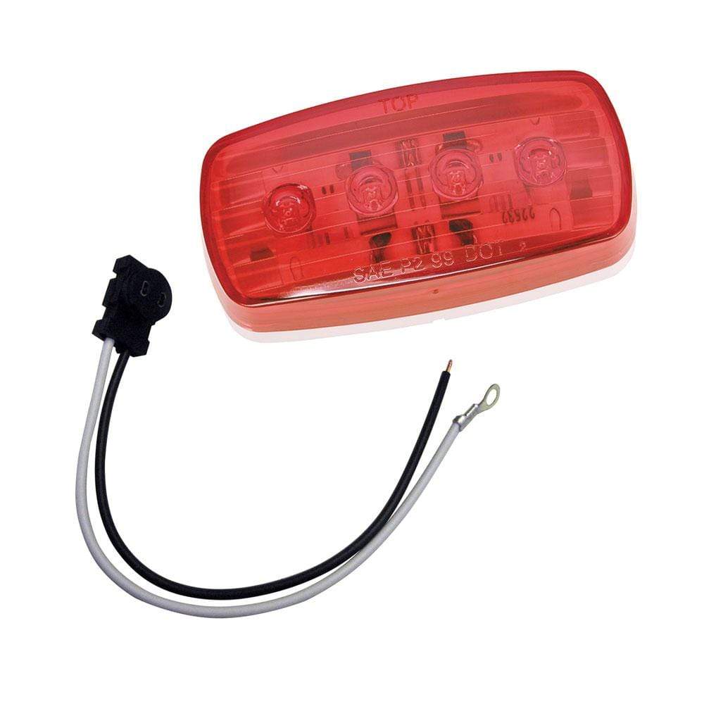 Wesbar Qualifies for Free Shipping Wesbar LED Clearance/Side Marker Light Red #58 with Pigtail #401586KIT
