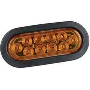 Wesbar Qualifies for Free Shipping Wesbar Tail Light 6" LED Oval Grommet Mount Waterproof Amber #283564