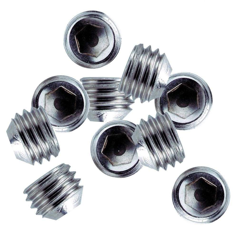 Whitecap Qualifies for Free Shipping Whitecap 1/4"-28 Thread SS Set Screws 10-pk #6249C