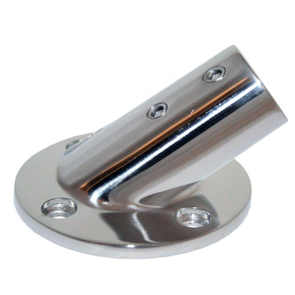 Whitecap Qualifies for Free Shipping Whitecap 1" OD 30-Degree Round Base SS Rail Fitting #6177C