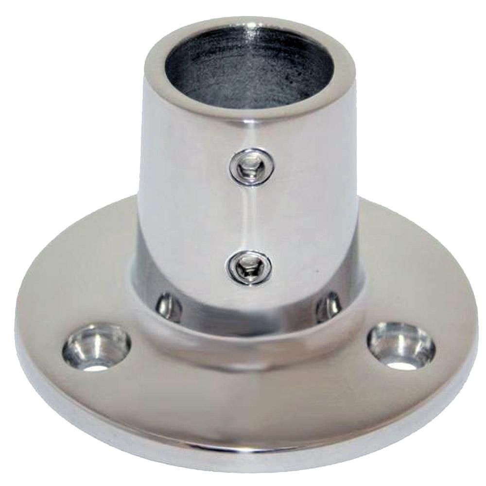 Whitecap Qualifies for Free Shipping Whitecap 7/8" OD 90-Degree Round Base SS Rail Fitting #6039C