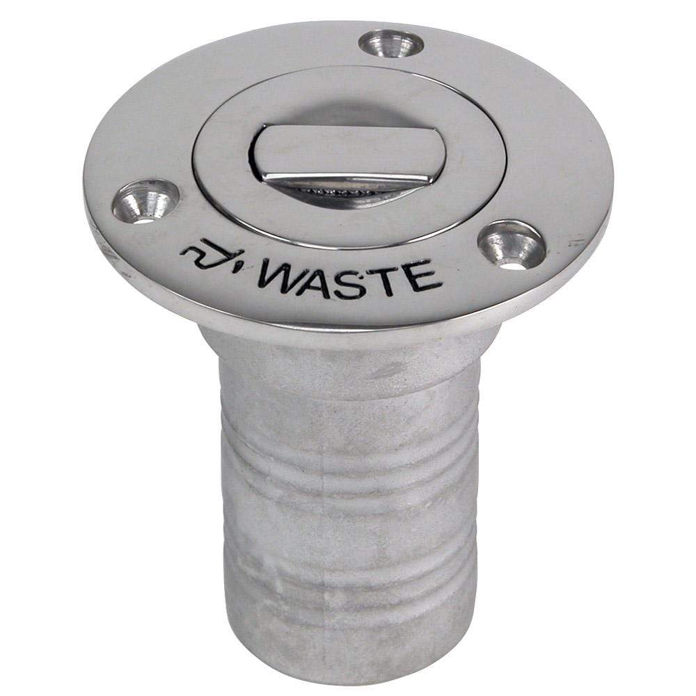 Whitecap Qualifies for Free Shipping Whitecap Bluewater Push Up Deck Fill 1-1/2" Hose Waste #6996CBLUE