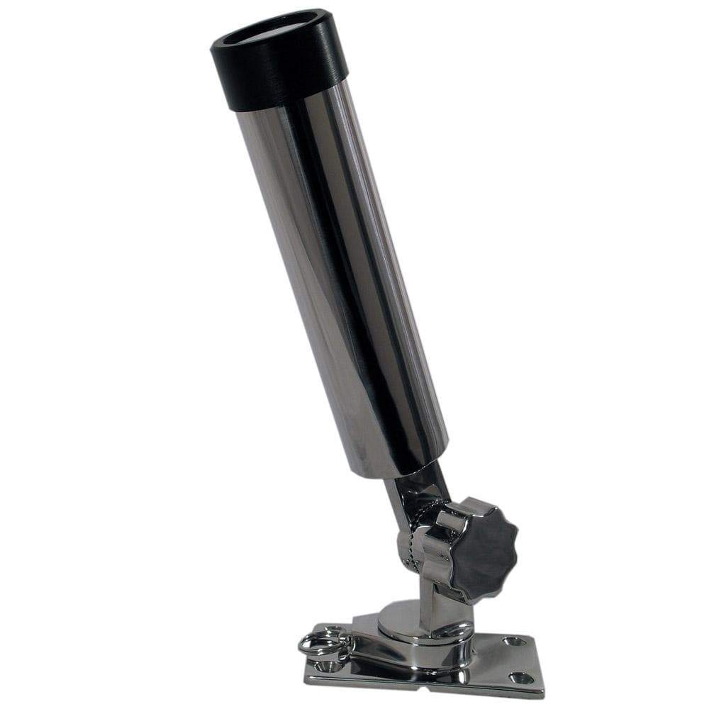 Whitecap Qualifies for Free Shipping Whitecap Bluewater SS 360/180 Deg Removable Rod Holder #S-7007CBLUE