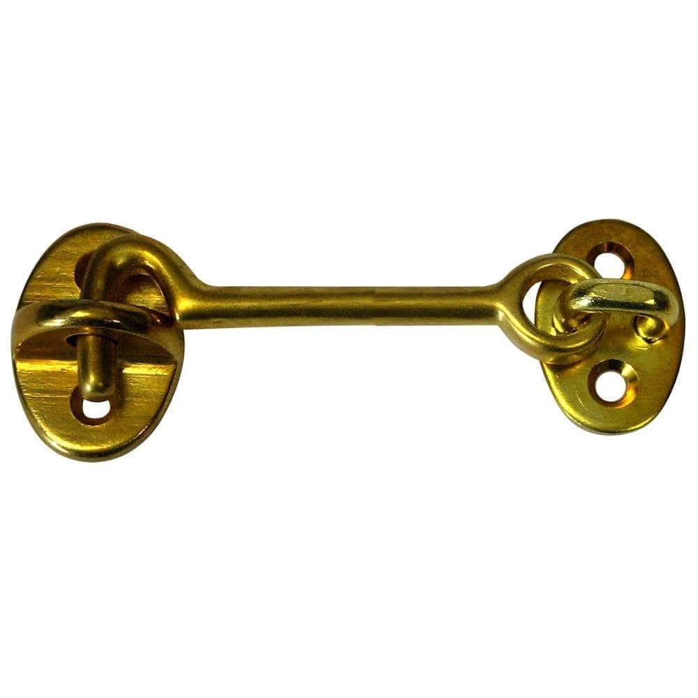 Whitecap Qualifies for Free Shipping Whitecap Cabin Door Hook 3" Polished Brass #S-1402BC