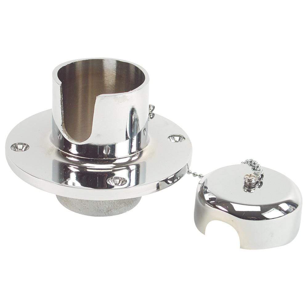 Whitecap Qualifies for Free Shipping Whitecap Chain/Rope Deck Pipe 1-3/4" Round Chrome Plated Brass #S-113C