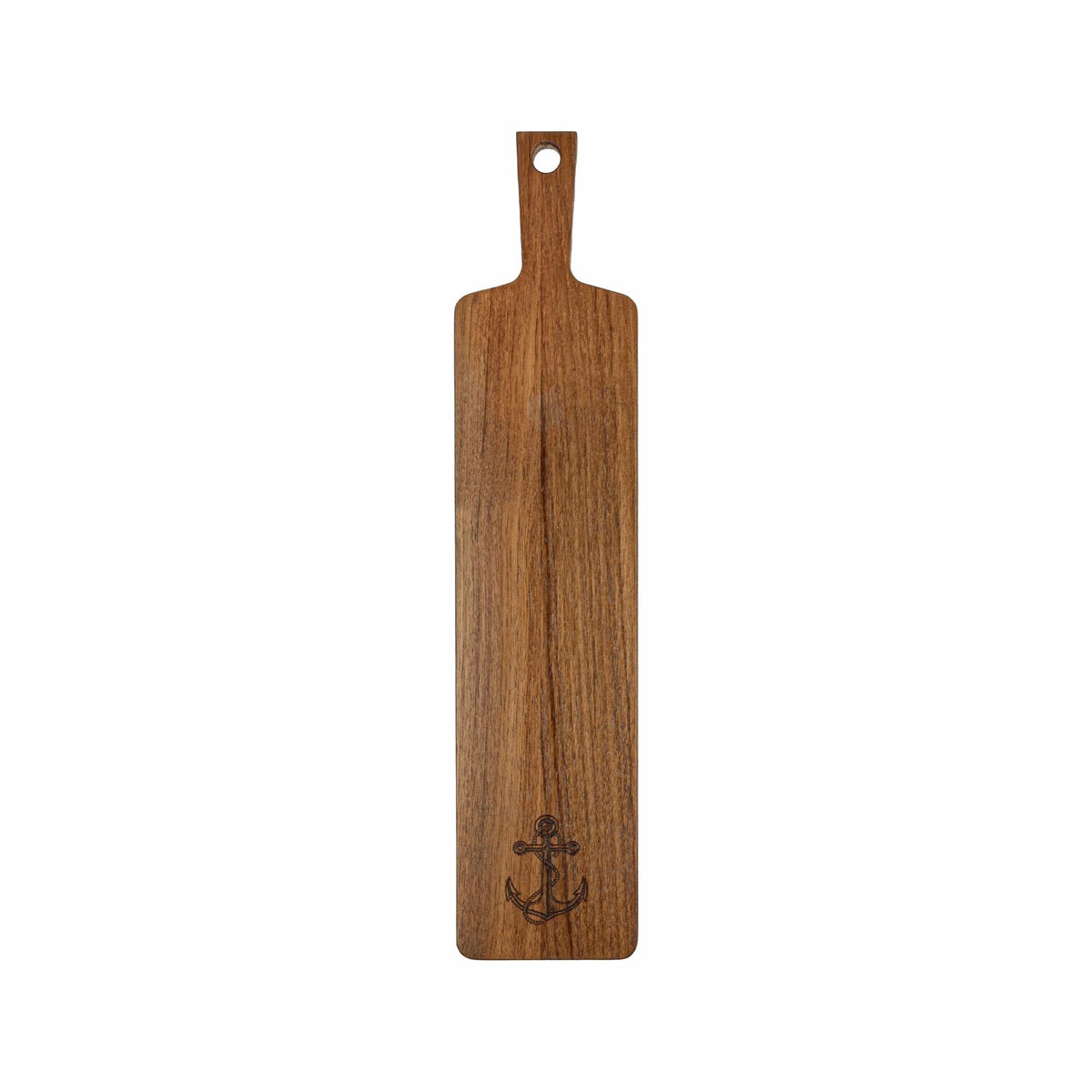 Whitecap Not Qualified for Free Shipping Whitecap Chef's Collection Teak Appetizer Serving Board with Anchor #60765ANCC