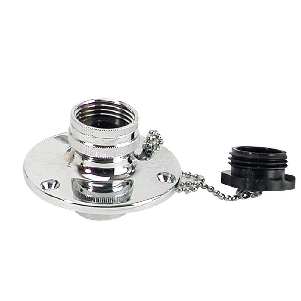 Whitecap Qualifies for Free Shipping Whitecap CP Brass Inlet 2-3/4" Base 1-1/2" Depth #P-2455C