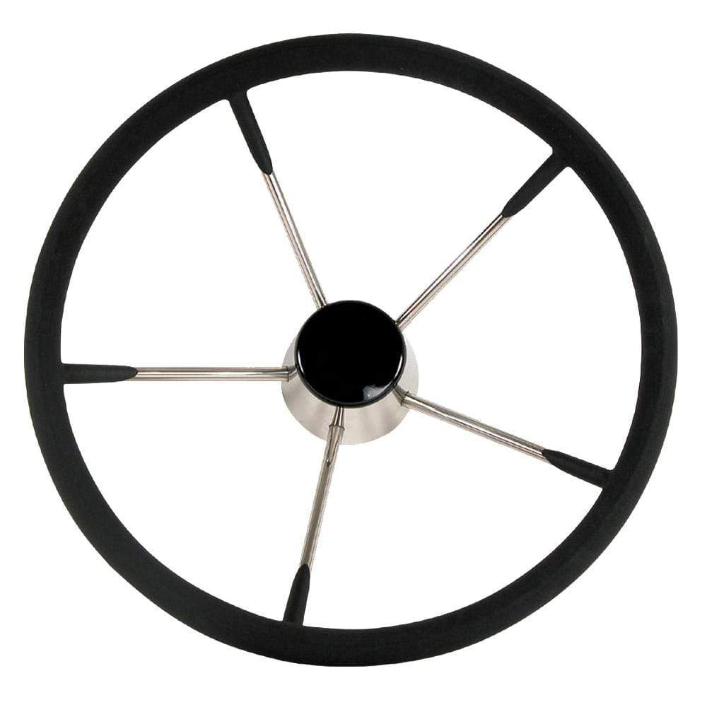 Whitecap Qualifies for Free Shipping Whitecap Destroyer Steering Wheel Black Foam 15" Diameter #S-9004B