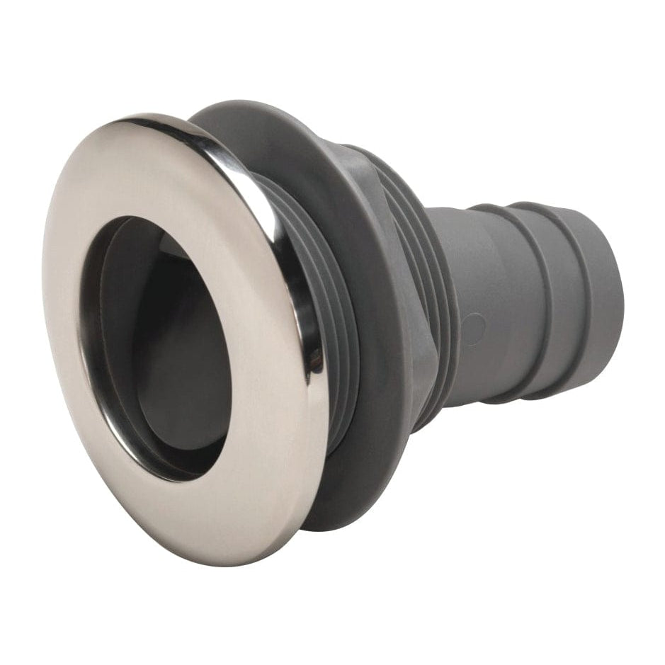 Whitecap Qualifies for Free Shipping Whitecap SS/Nylon 10-Degree Scupper with Barb 1-1/2" Hose Size #6559