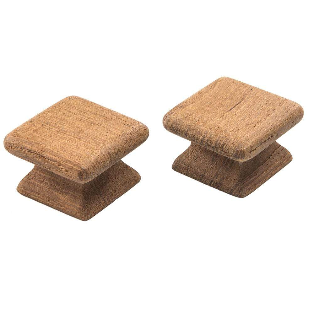 Whitecap Teak 1-1/8" Square Drawer Knob #60130-A