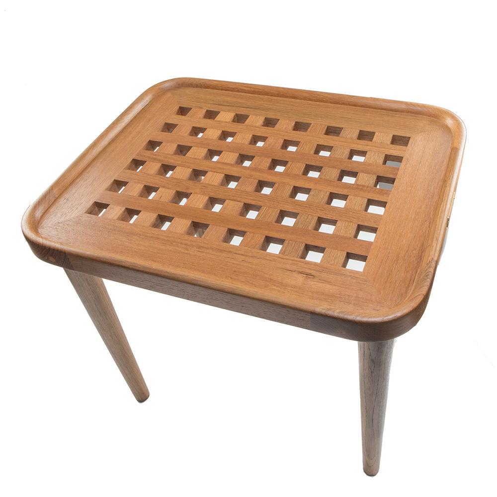 Whitecap Qualifies for Free Shipping Whitecap Teak Cockpit Grate End Table #60020