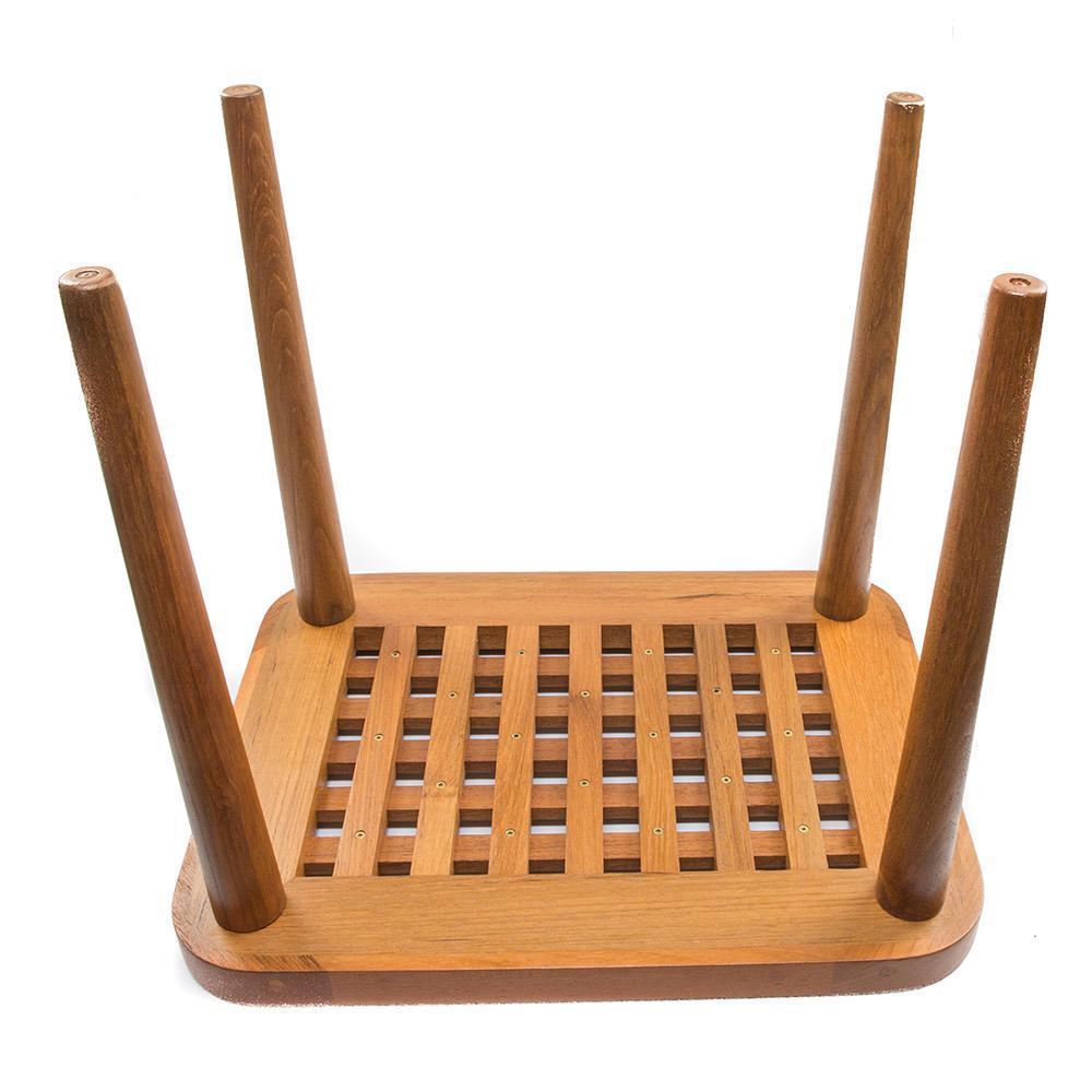Whitecap Teak Cockpit Grate End Table #60020