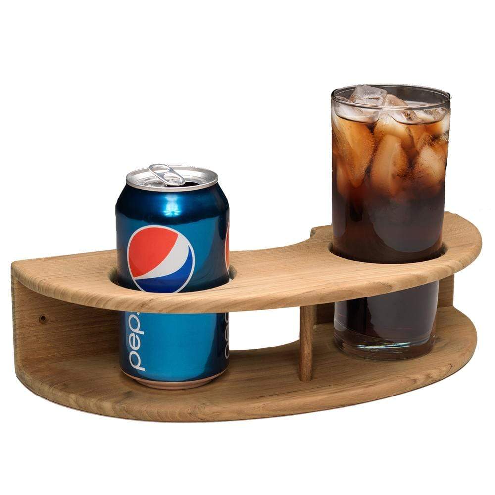 Whitecap Qualifies for Free Shipping Whitecap Teak Curved Two Drink Rack #63218