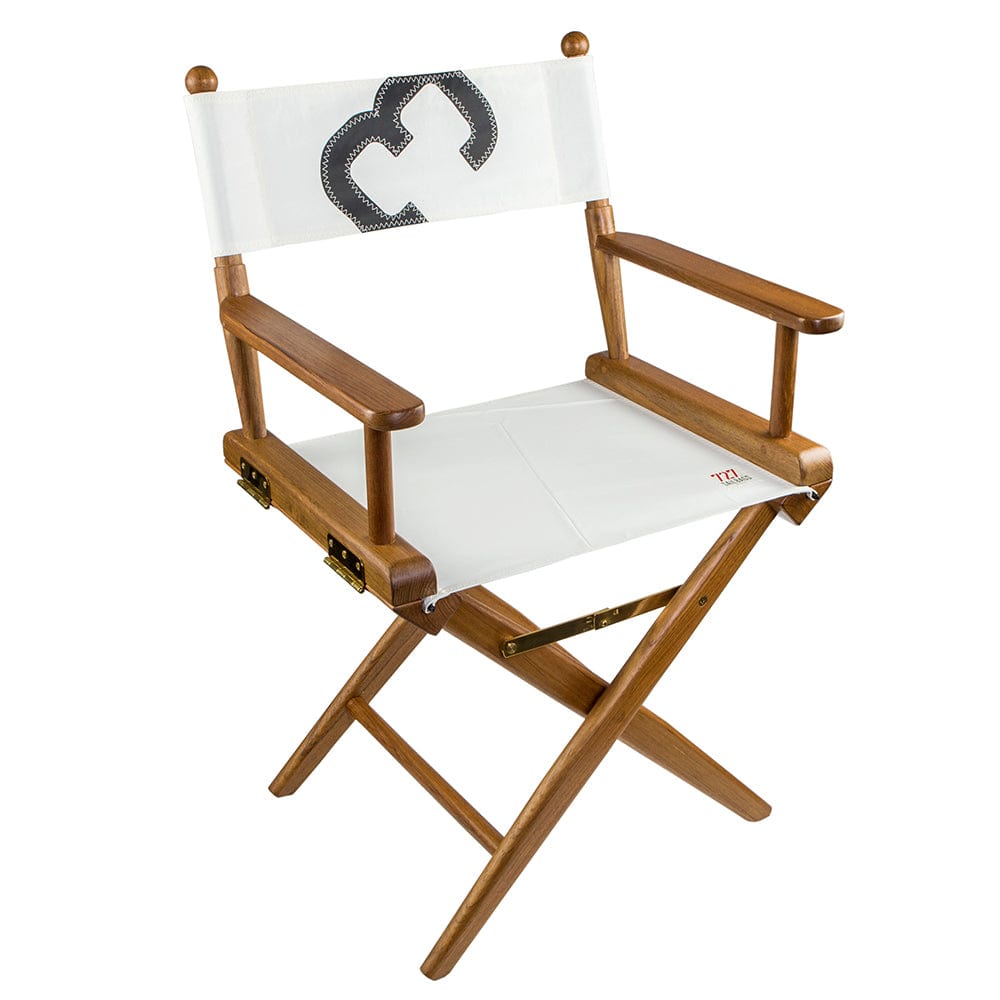 Whitecap Not Qualified for Free Shipping Whitecap Teak Director's Chair with Sail Cloth Seating #61044