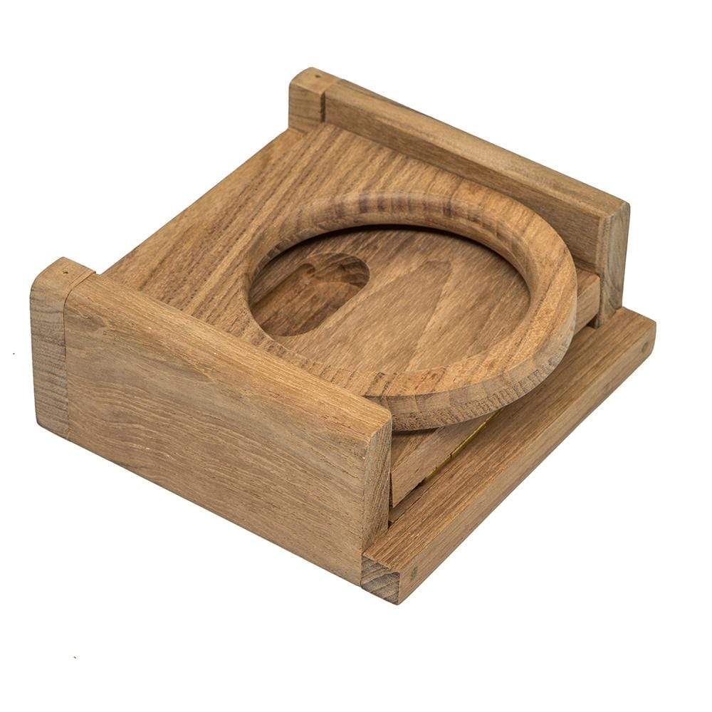 Whitecap Teak Folding Drink Holder #62601