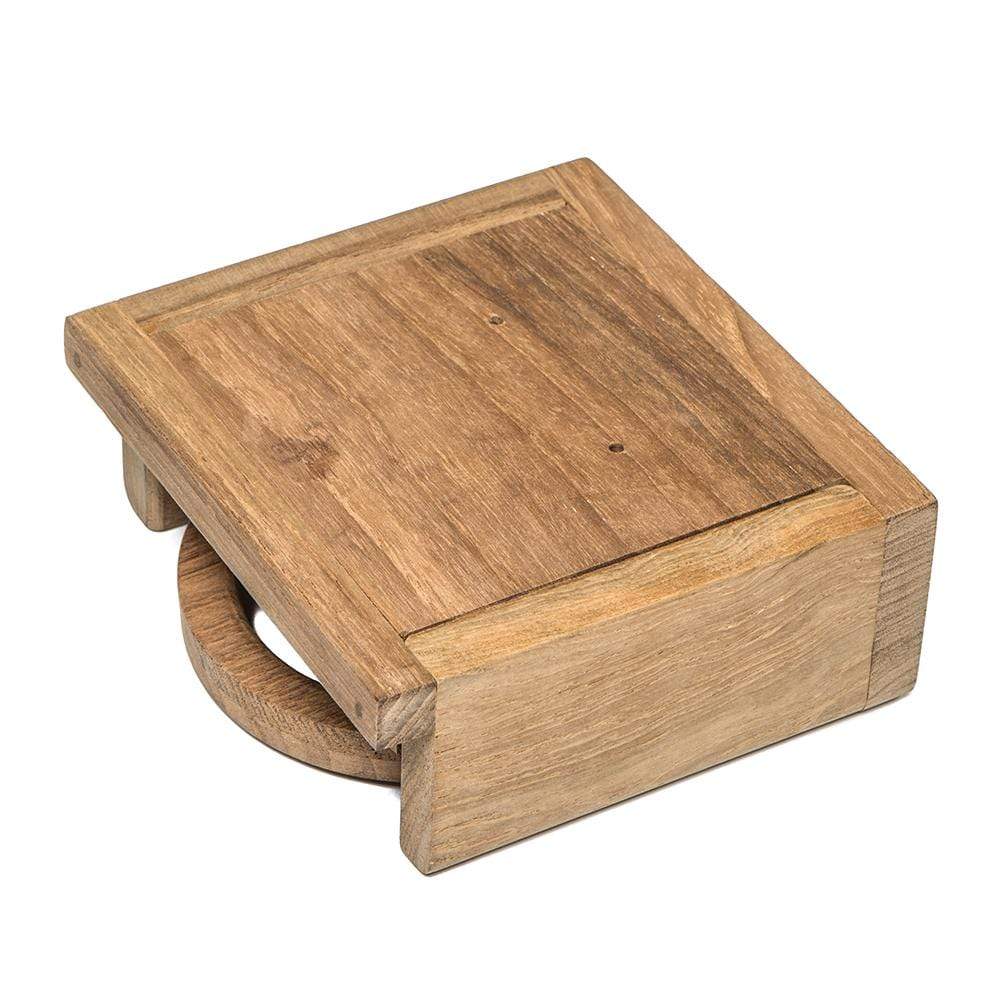 Whitecap Teak Folding Drink Holder #62601