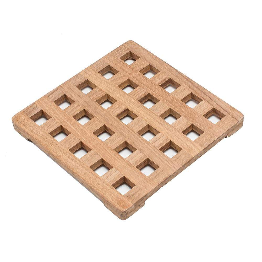Whitecap Qualifies for Free Shipping Whitecap Teak Large 8" Square Trivet #62421