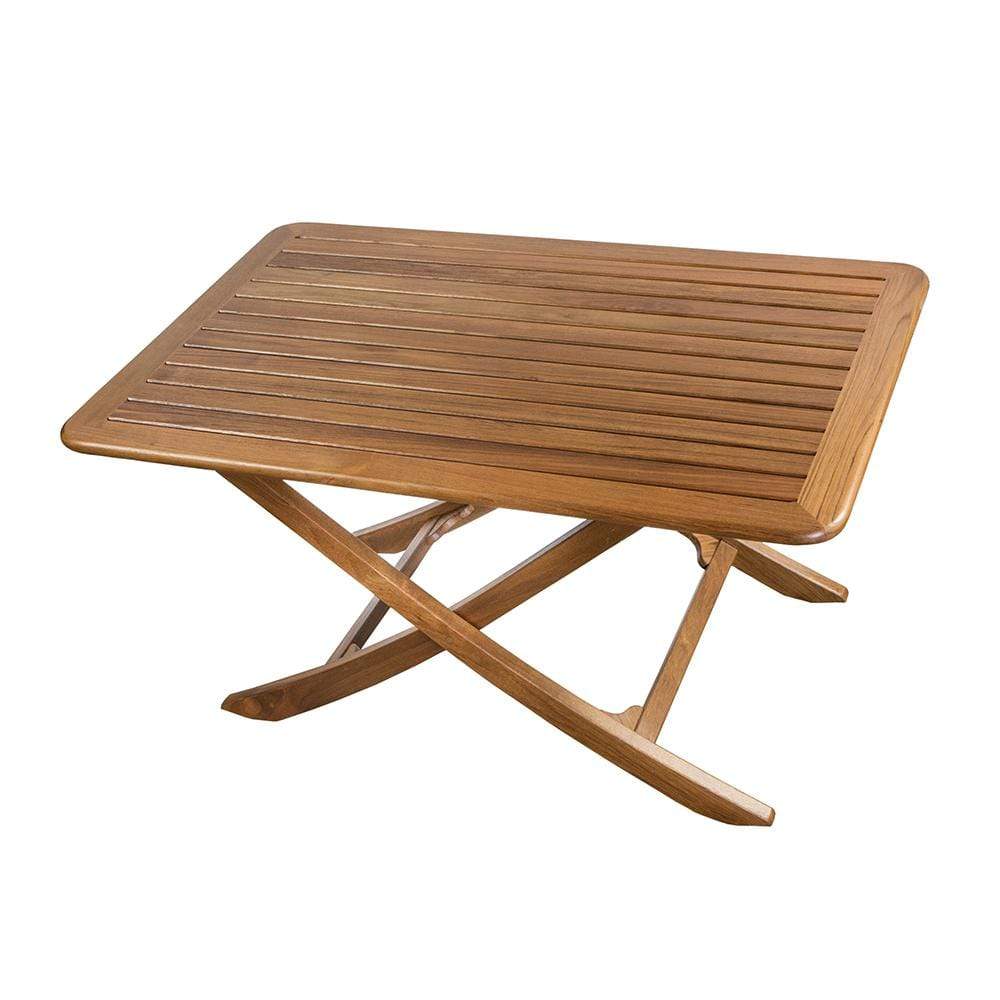 Whitecap Qualifies for Free Shipping Whitecap Teak Large Adjustable Slat Top Table #60029