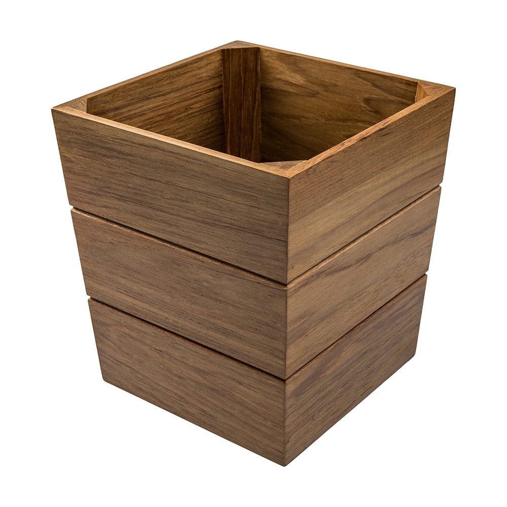 Whitecap Qualifies for Free Shipping Whitecap Teak Large Waste Basket #63100